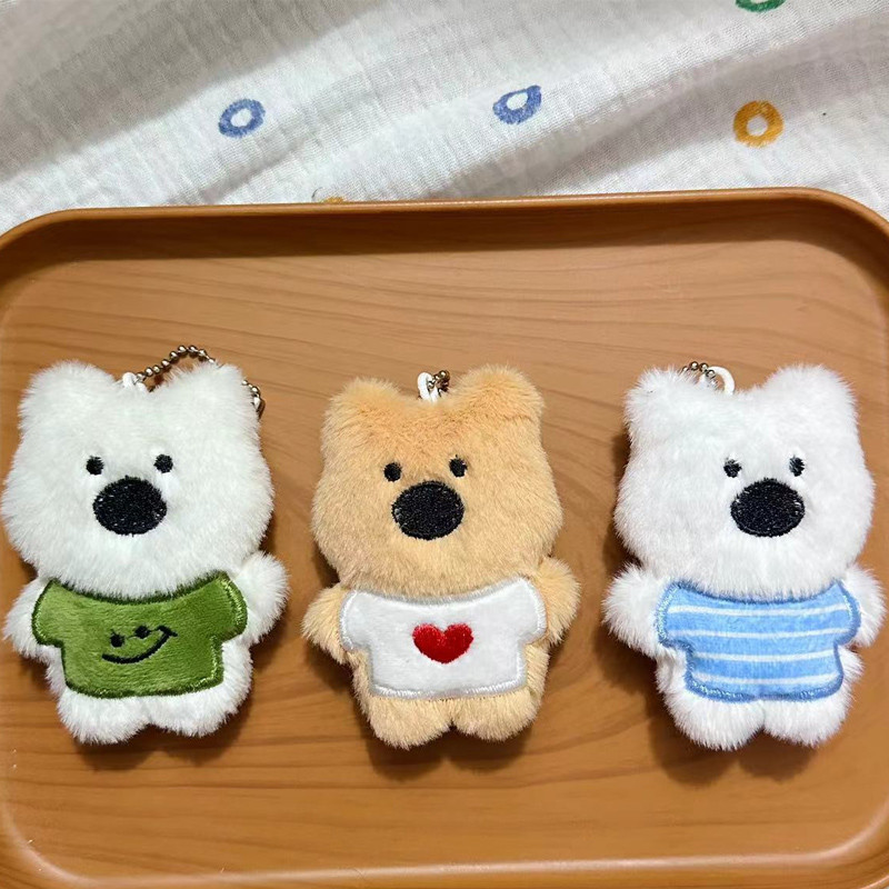 รูปสินค้า ในไทยพวงกุญแจการ์ตูนน่ารักเวสต์ไฮแลนด์ลูกสุนัขตุ๊กตาตุ๊กตารถจี้กระเป๋าและนักเรียนของขวัญวัน
