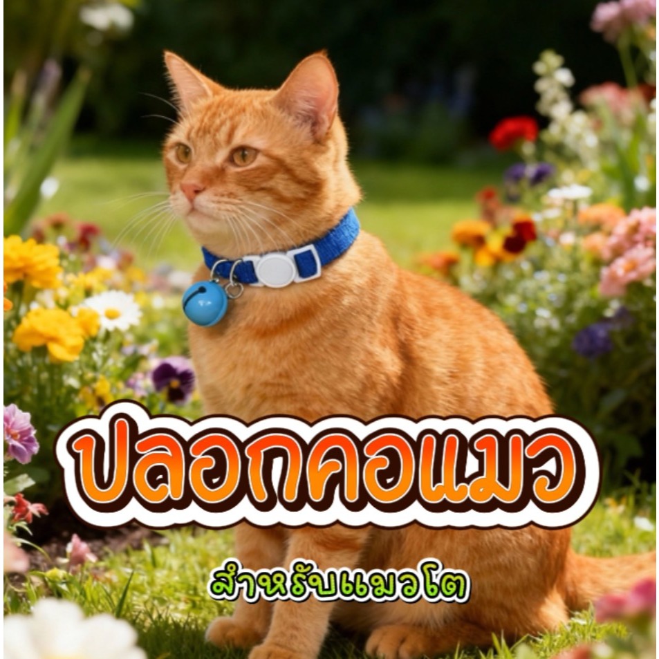 รูปสินค้า ไซต์ M ปลอกคอสำหรับสุนัขและแมวนิรภัย ปรับระดับได้