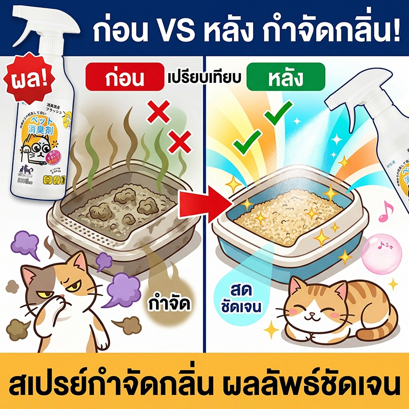 รูปสินค้า ขจัดกลิ่น Lab สเปรย์ดับกลิ่นฉี่แมว สเปรย์ดับกลิ่นสัตว์เลี้ยง ดับกลิ่นทรายแมว สเปรย์ดับกลิ่นสุนัข