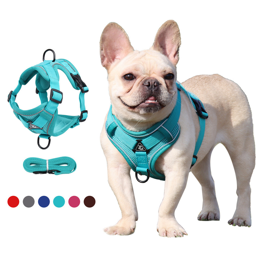 รูปสินค้า Dog Harnessเสื้อกั๊กสไตล์สายรัดสัตว์เลี้ยง สายรัดอก สายจูงสุนัข ระบายอากาศได้ดี