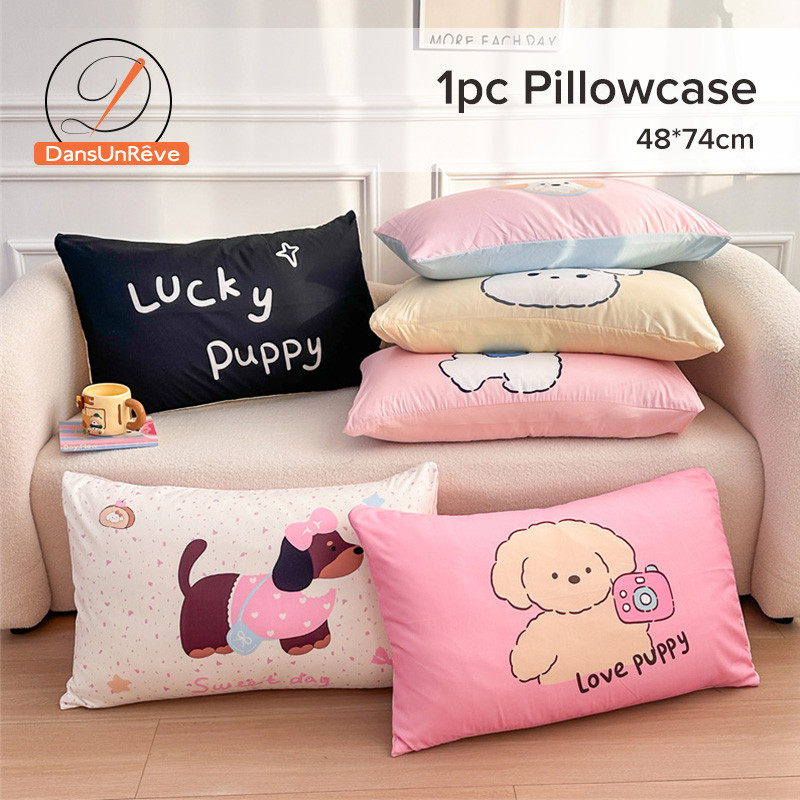 รูปสินค้า Dansunreve ปลอกหมอน การ์ตูน พิมพ์แมว/สุนัข pillowcase 48 74 ซม 1 ชิ้น