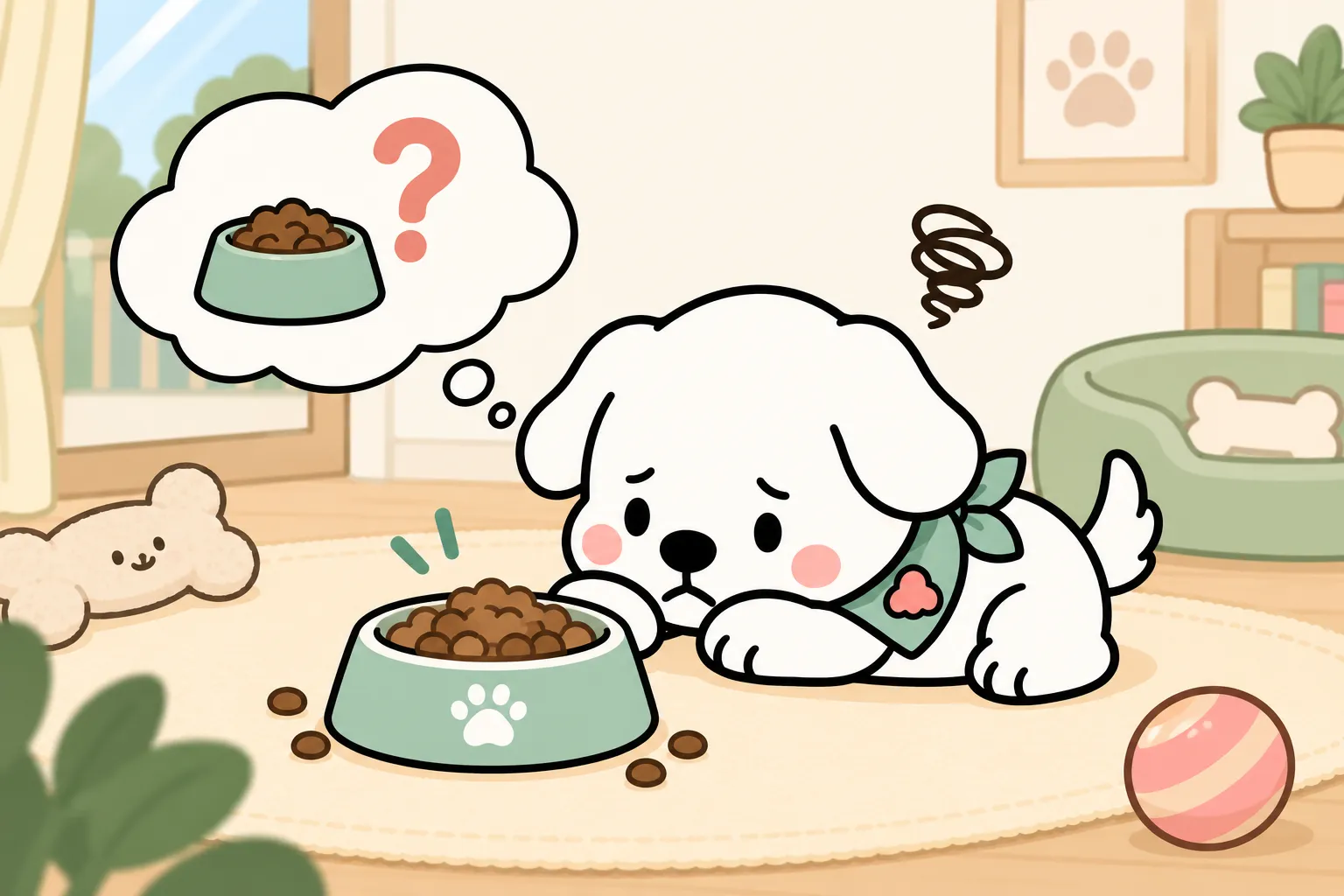 ภาพประกอบบทความ ลูกสุนัขไม่กินอาหาร / กินน้อย ทำยังไง? เช็กสาเหตุก่อน