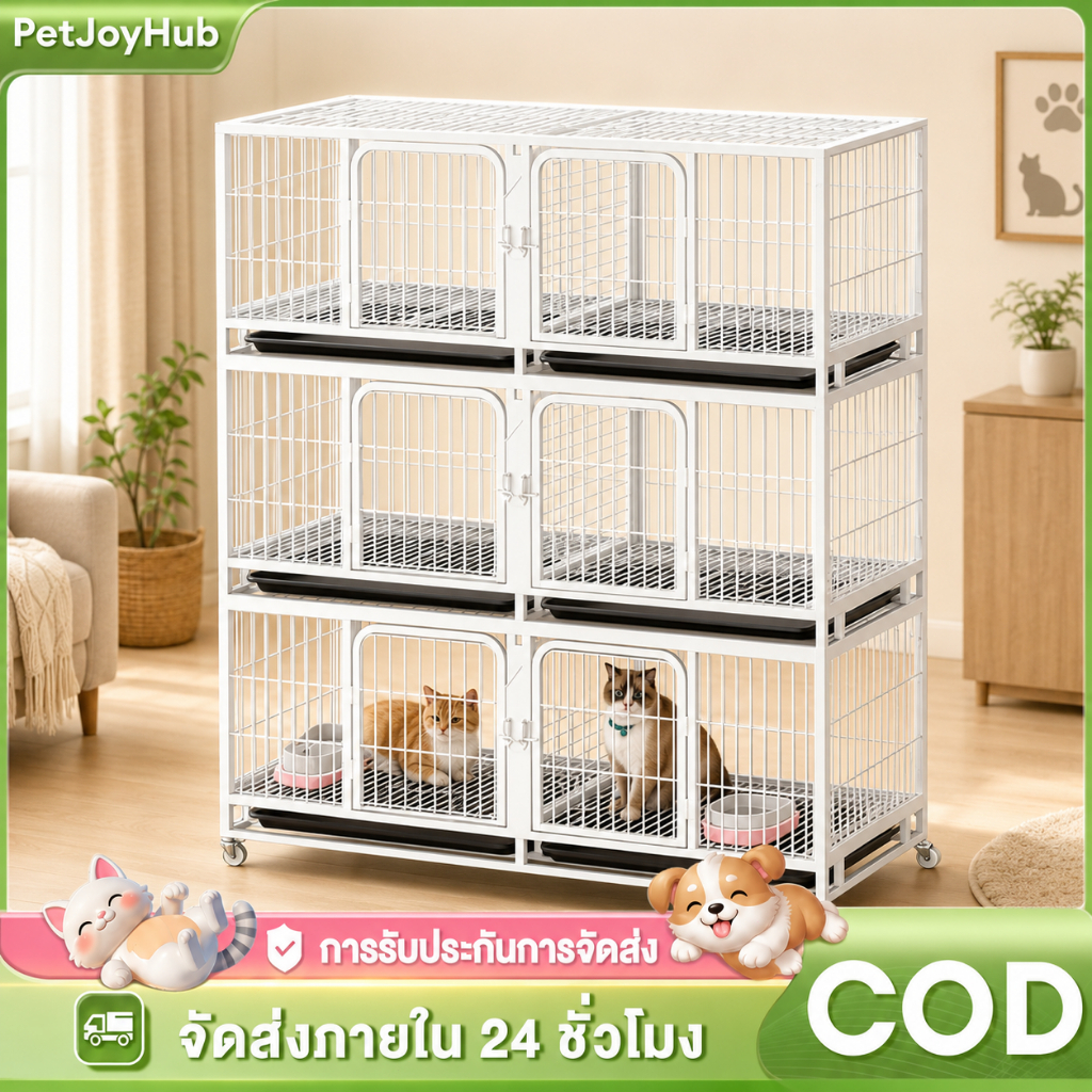 รูปสินค้า Greenpets กรงสัตว์เลี้ยง กรงแบ่งส่วน กรงผสมพันธุ์ กรงแมว บ้านกระต่าย กรงนก กรงไก่ กรงหมา ทนสนิม
