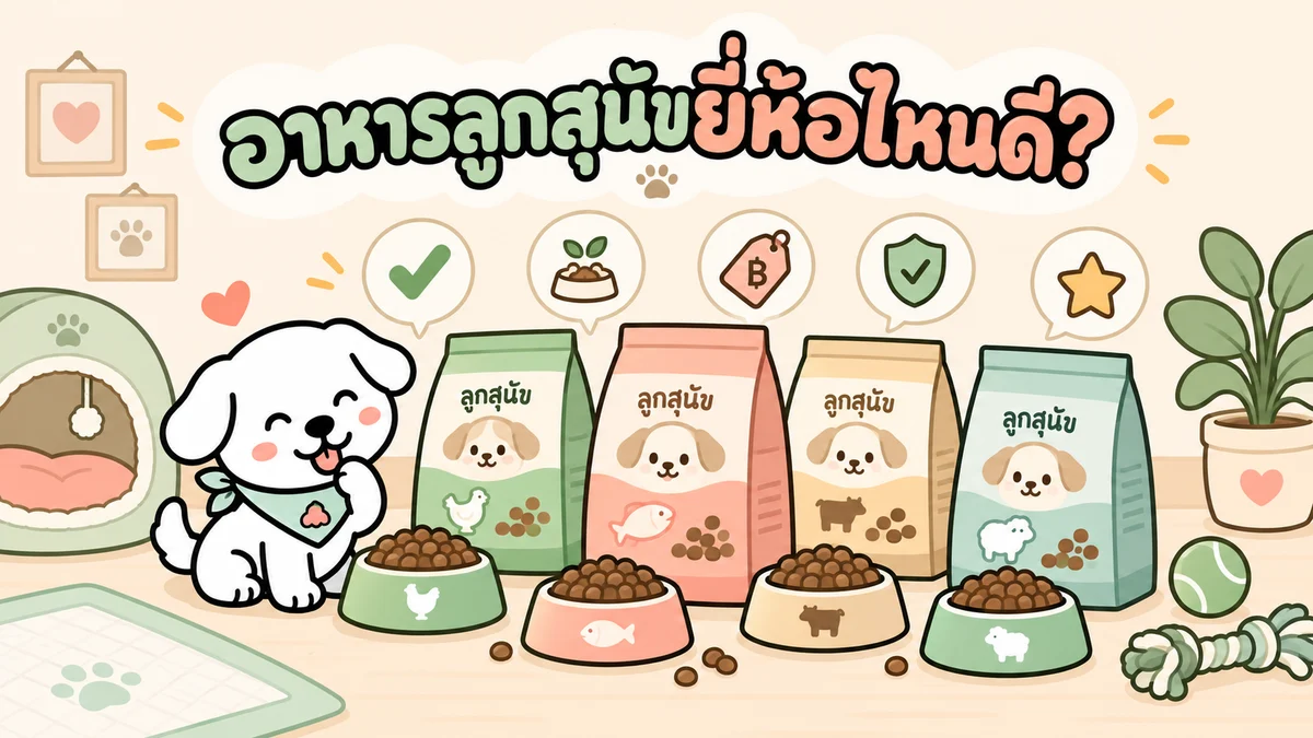 ภาพประกอบบทความ อาหารลูกสุนัขยี่ห้อไหนดี? เลือกจากโภชนาการ การผลิต ราคา และความคุ้มค่า