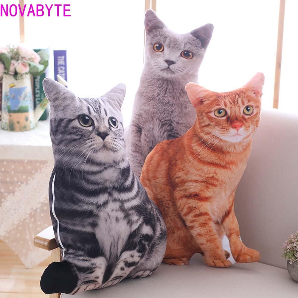 รูปสินค้า หมอน NOVABYTE ตกแต่งบ้านน่ารัก Sleep เอวจําลองแมวรูปแมว 3D โยนหมอน