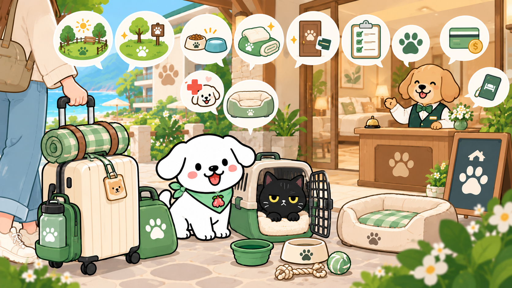 ภาพประกอบบทความ พักโรงแรม Pet Friendly ครั้งแรก ต้องเช็กอะไรบ้างก่อนจอง?