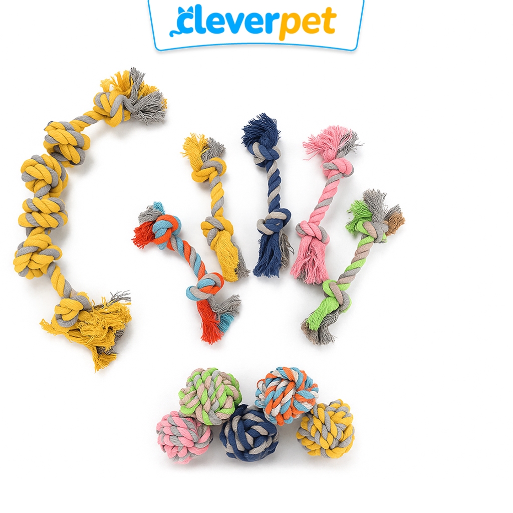 รูปสินค้า CleverPet ของเล่นสุนัข เชือกกัด เชือกขัดฟัน ของเล่นหมา Rope Dog Toy