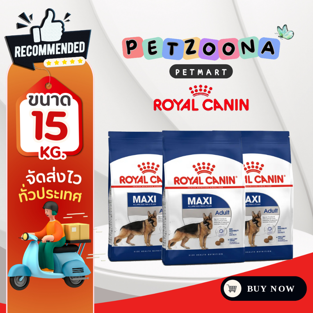 รูปสินค้า Royal Canin Maxi Adult อาหารเม็ดสุนัขโตพันธุ์ใหญ่