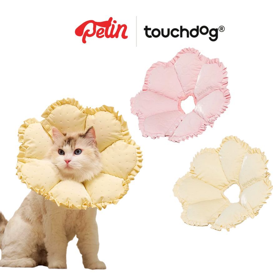 รูปสินค้า Touchdog ปลอกคอกันเลียสำหรับสุนัขและแมว ปรับขนาดได้ ใส่สบาย