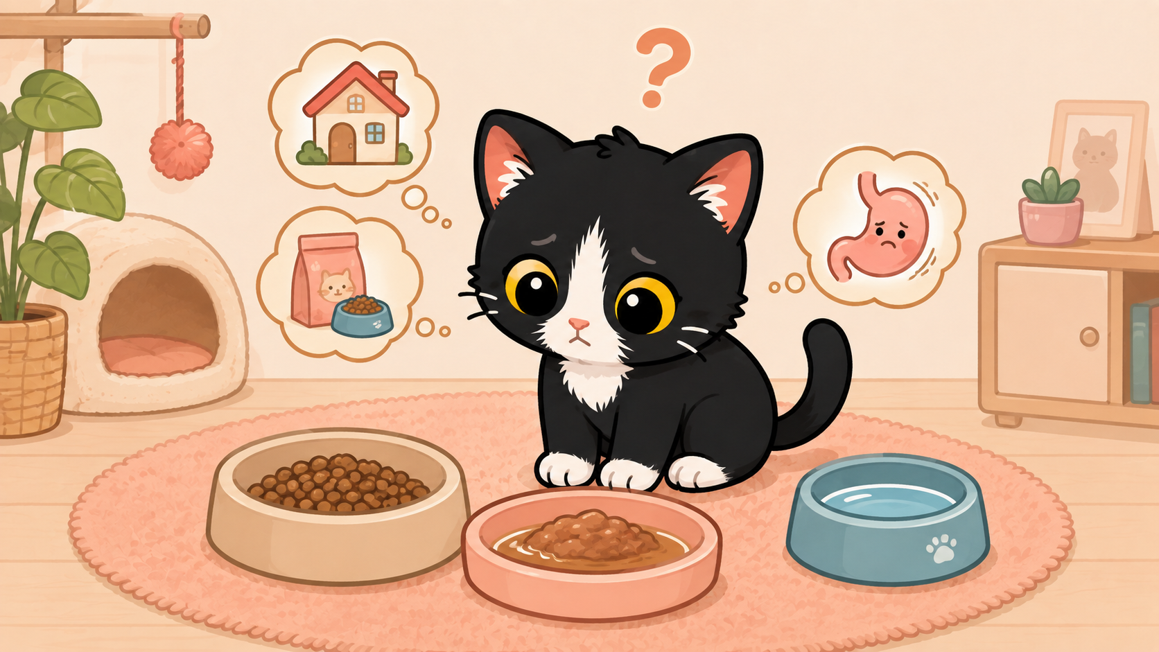ภาพประกอบบทความ ลูกแมวไม่กินอาหาร / กินน้อย ทำยังไง? เช็กสาเหตุก่อน