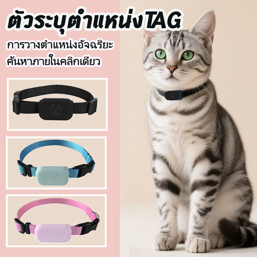 รูปสินค้า ติดตามสัตว์เลี้ยง ปลอกคอ GPS สำหรับสุนัขและแมว findmy ไม่จำกัดระยะห่าง ติดมอไซค์ gpsติดตาม gps สัตว์เลี้ยง เปลี่ยนแบตเตอรี่ได้