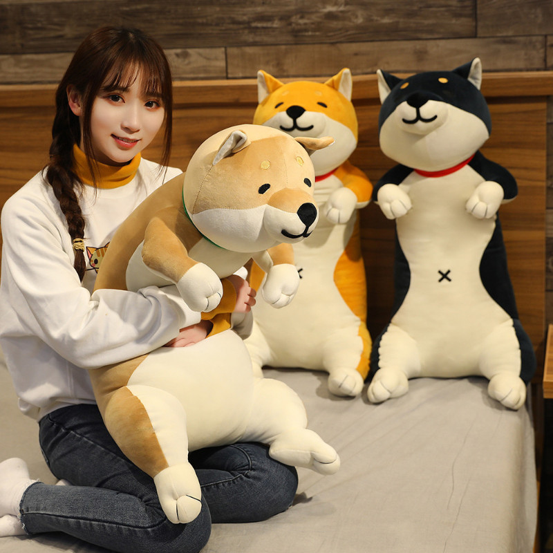 รูปสินค้า ของขวัญให้แฟนผู้หญิง ตุ๊กตาชิบะ อินุ&แมว หมอนกอดยาวน่ารัก เพื่อนคู่ใจตอนนอน