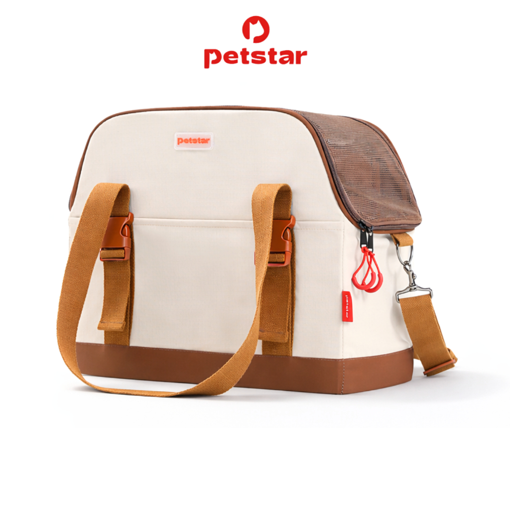 รูปสินค้า Pet Star เพ็ท สตาร์ Petstar กระเป๋าสัตว์เลี้ยง กระเป๋าแมวพกพา โครงสร้างแข็งแรง ไม่ยุบตัว